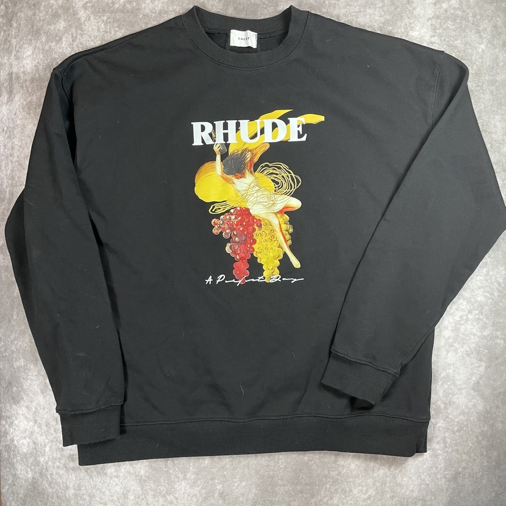 Rhude‎ Hooded Sweatshirt "A Perfect Day" Size XL Streetwear